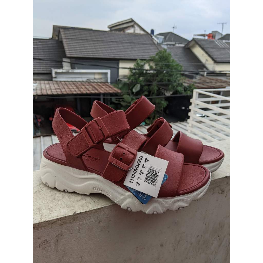 preloved Skechers Women D'Lites 2.0 Bright Vibes Sepatu Sandal