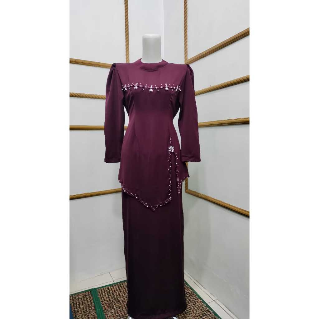 Aleyah Dress// Dress melayu modern/ Gau terbatu/ Gaun melayu terbaru/ Gaun kondangan/ Gaun bridesmai