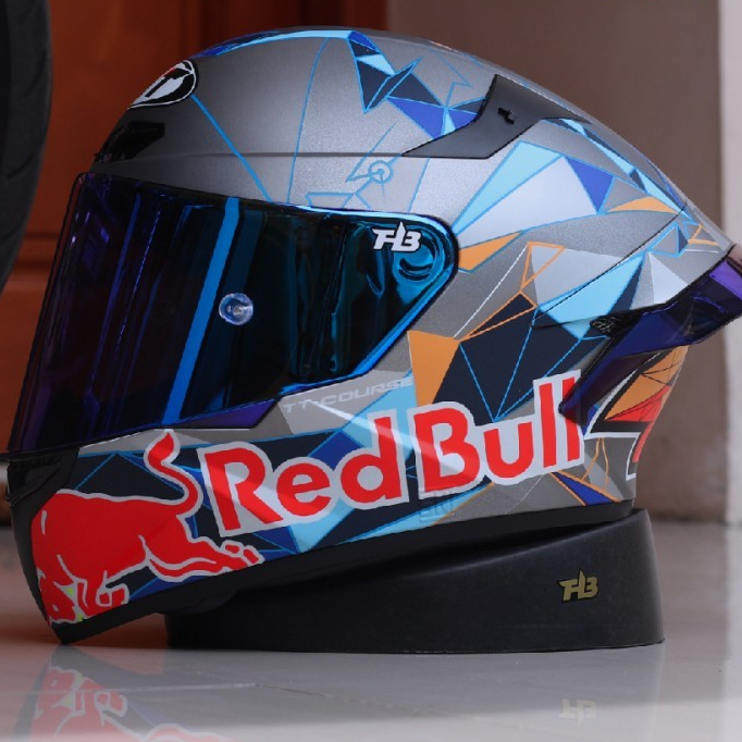 KYT TT Course Pol Espargaro 2021 DOF repaint visor BLUE sp RTF BLUE