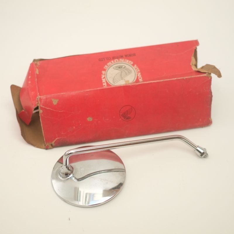 KACA SPION KANAN HONDA S90 S90Z BENLY S110 CB100 CB125 ORIGINAL NOS ORI BARU MULUS