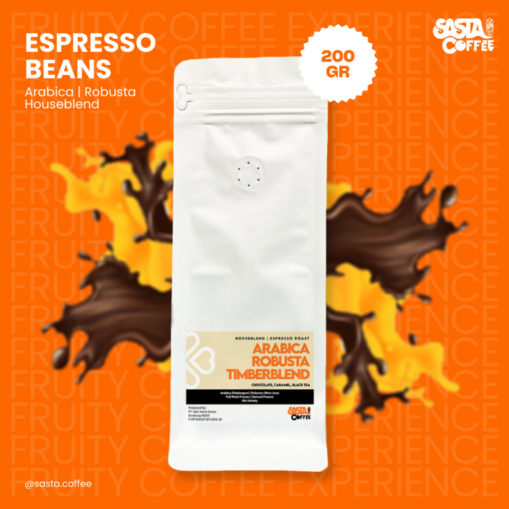 

Kopi Espresso Blend Es Kopi Susu Arabika Robusta Timberblend 200 Gr Biji Bubuk
