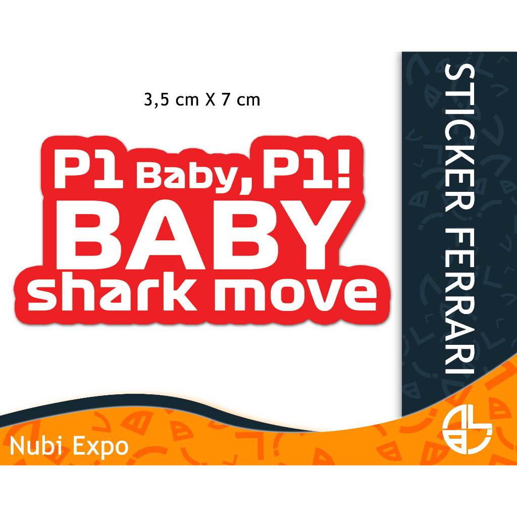 

STICKER FERRARI | P1 BABY | die cut sticker