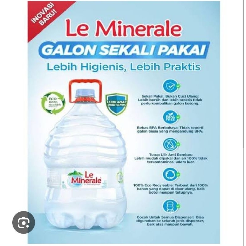 

le mineral galon 15 liter