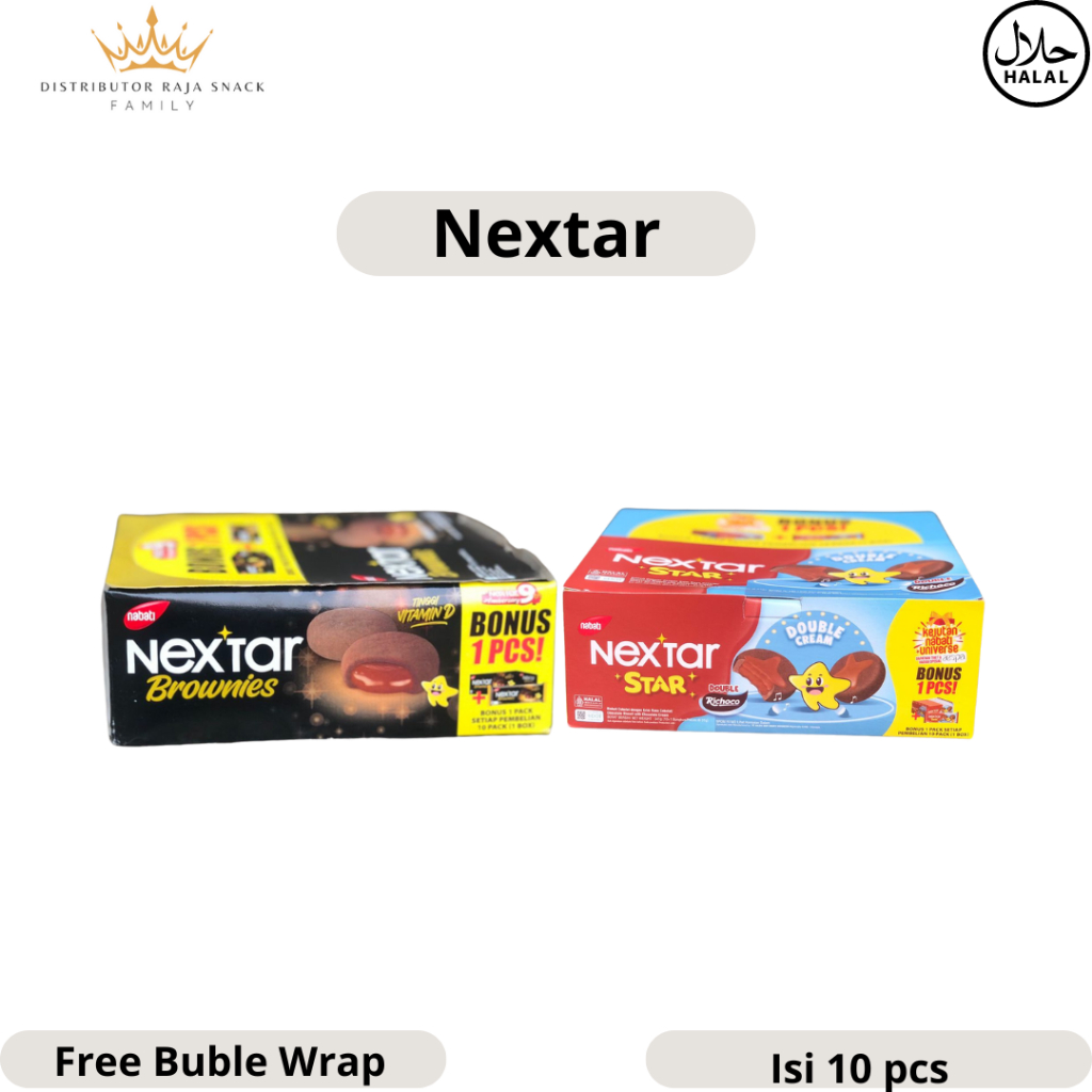 

Nabati Nextar 1 Box isi 10Pcs @34 gr varian rasa