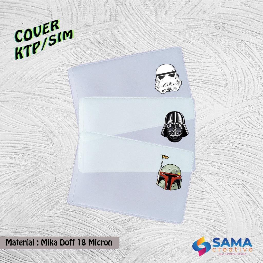 

Star Wars - Cover KTP / SIM Karakter unik- Sarung Plastik Mika Pelindung Kartu Star Wars