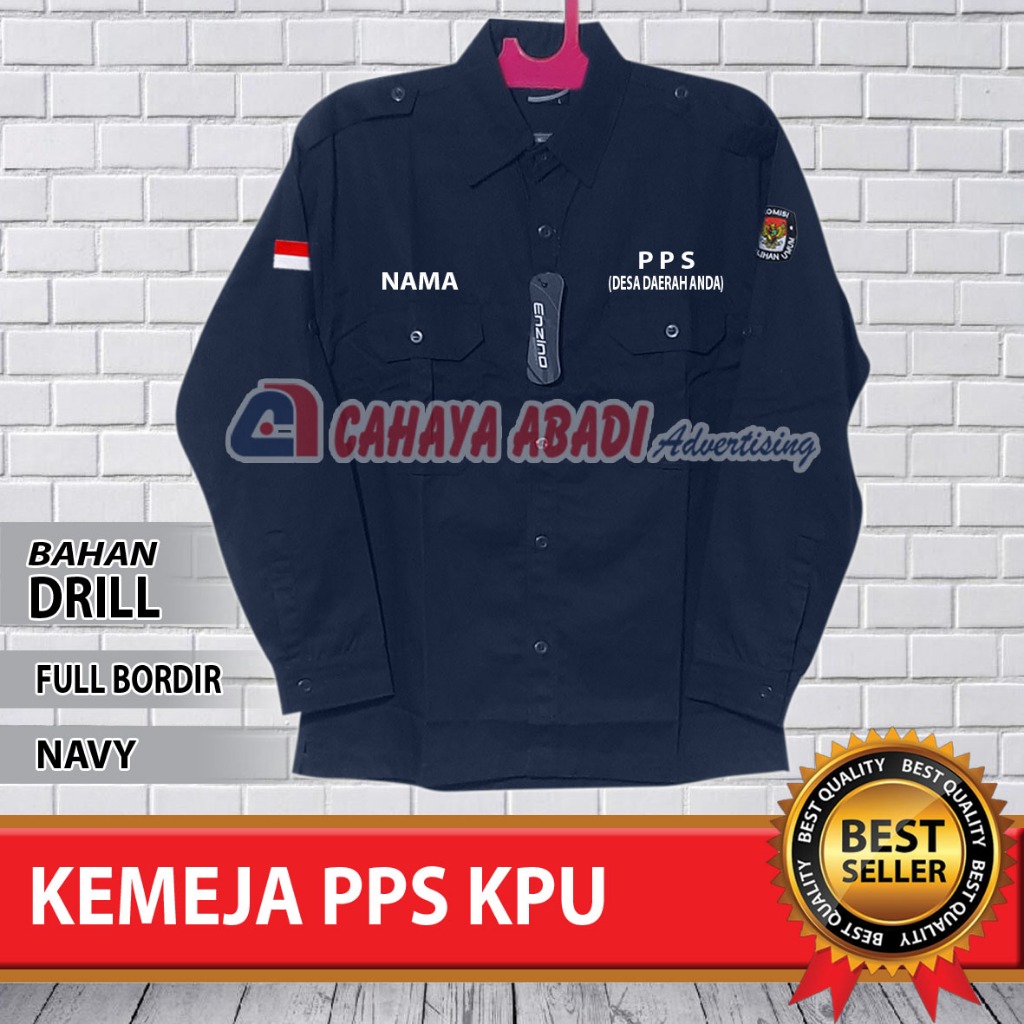 Kemeja PPS KPU Seragam PPS KPU Baju Panitia Pemungutan Suara KPU Terbaru