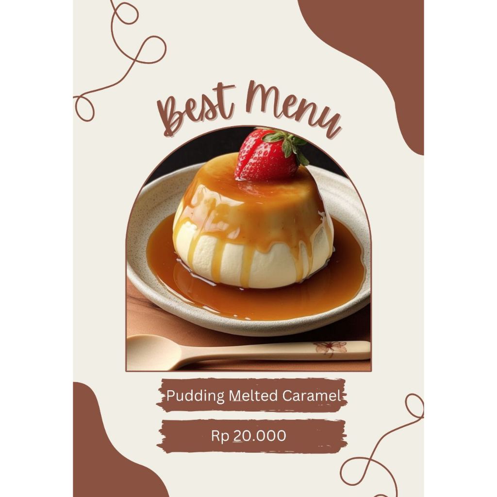 

Pudding Melted Caramel