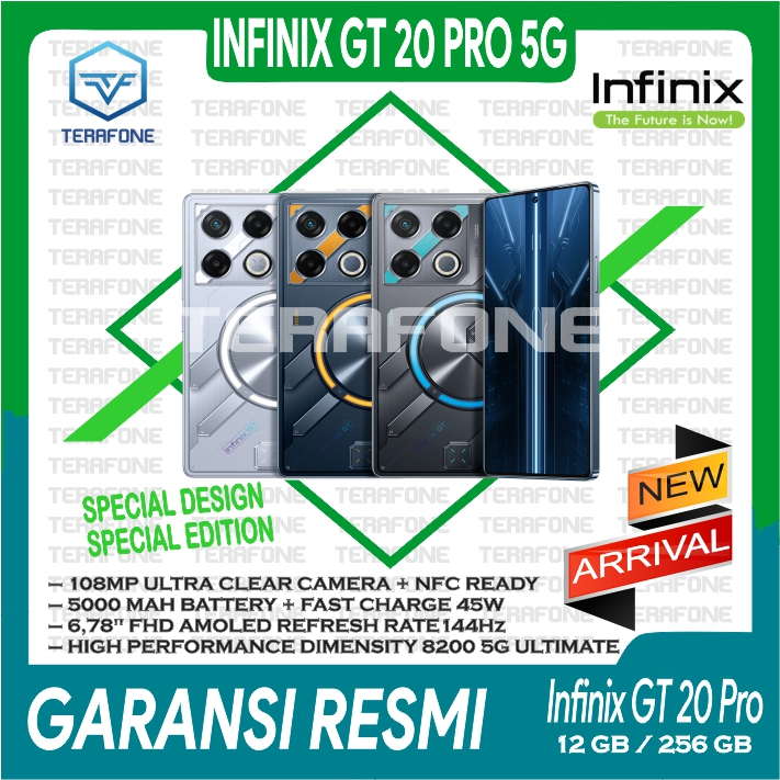 INFINIX GT 20 PRO 5G RAM 12/256 GB INFINIX GT 10 PRO RAM 8/256 GB GARANSI RESMI TERMURAH