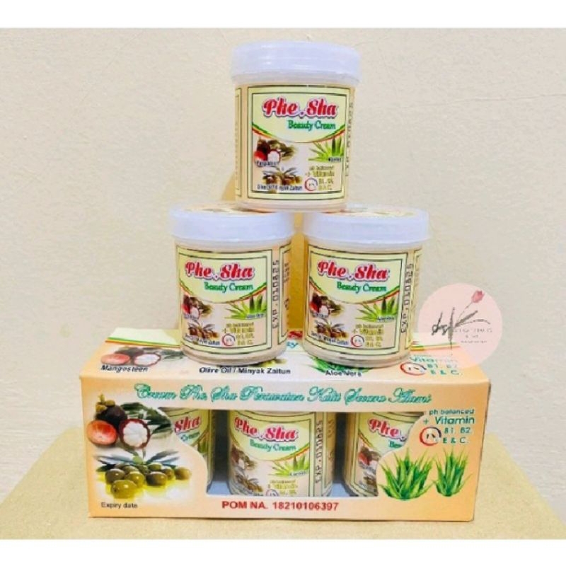 Phe Sha Beauty Cream Original 6 botol free box BPOM NA