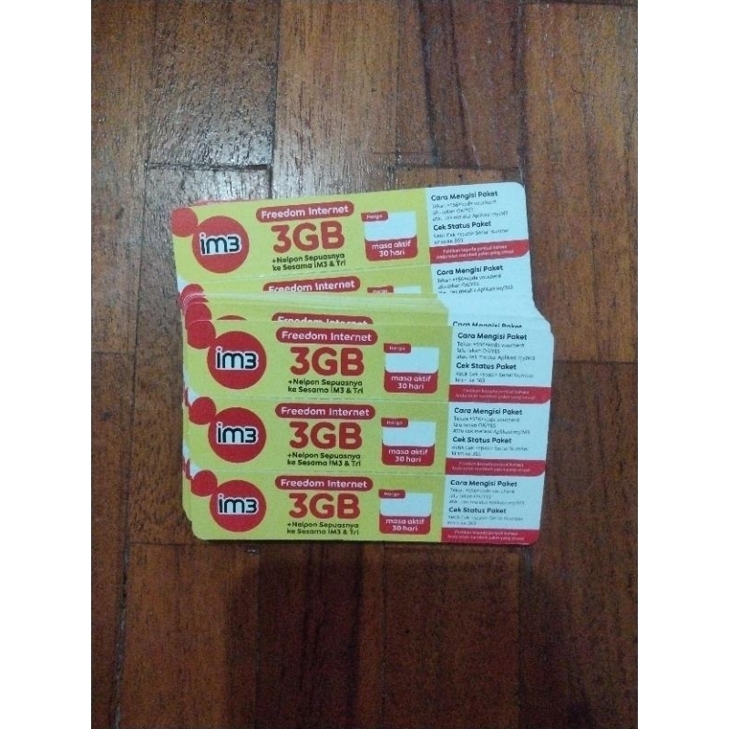 Paket data 3 Gb 30 hari indosat jatim