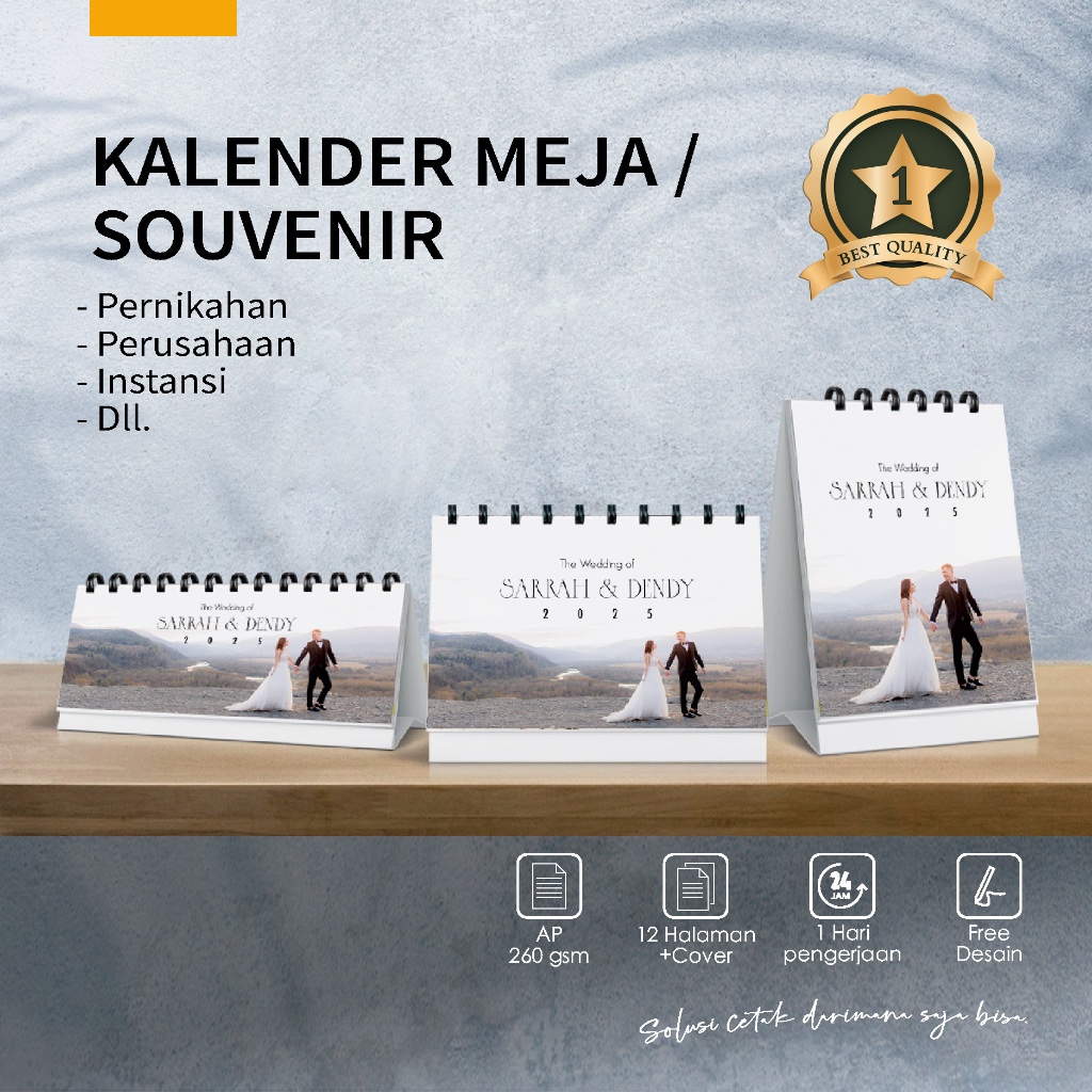 

CUSTOM KALENDER / KALENDER MEJA / SOUVENIR KALENDER / SOUVENIR PERNIKAHAN / SOUVENIR PERUSAHAAN