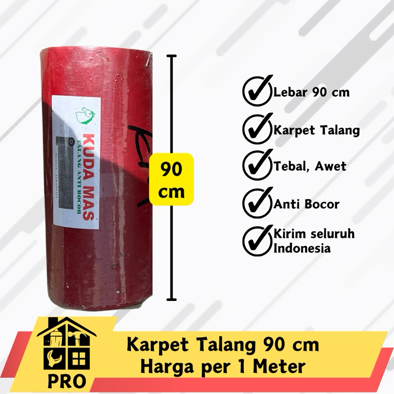 (1 Meter) Karpet Talang / Atap Genteng TEBAL Awet