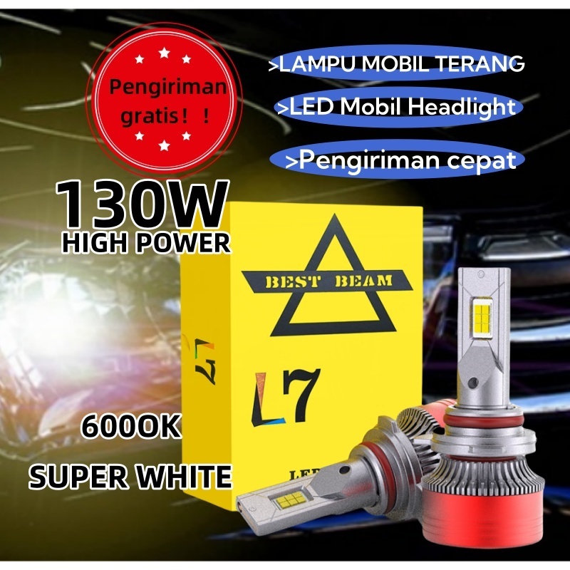 2PCS Baru Lampu Led Mobil Projie H4 130 Watt 16000LM Super Bright H4 H1 H11 H7 9005 9006 9012 Mobil 