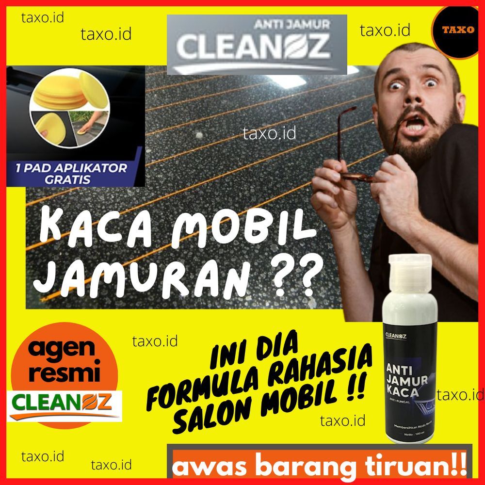Cleanoz Cairan Anti Jamur Kaca Pembersih Penghilang Jamur Kaca Mobil dan Body Mobil Motor Anti Jamur