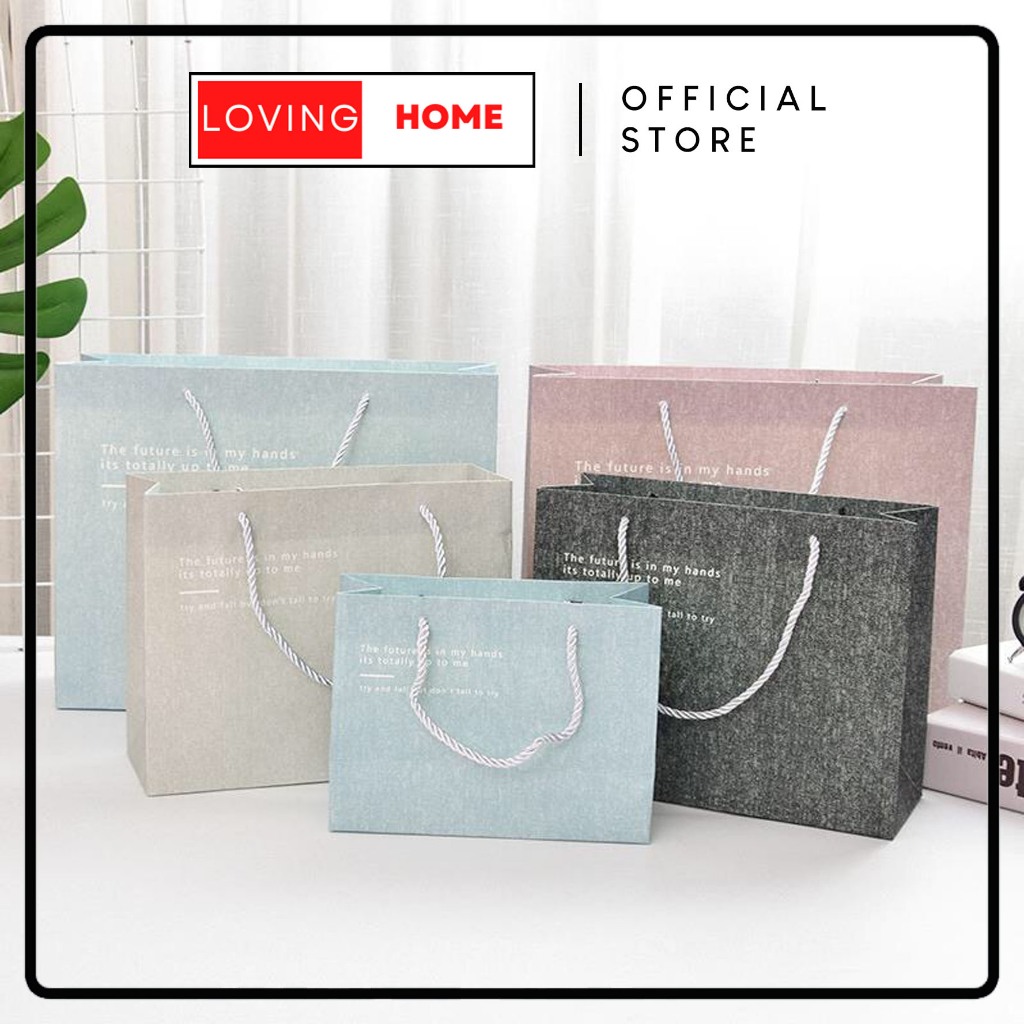 

LOVING HOME - Paper Bag Tas Kado Kantong Tebal Vintage Dus Premium Gift Box