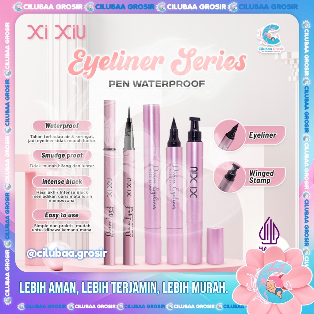 Xi Xiu Divine Liquid Eyeliner Pen Waterproof || Xixiu Divine Liquid Eyeliner Pen With Stamp Black ||