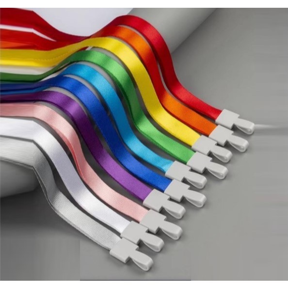 

1.5cm Gantungan Tali Lanyard Plastik Tali ID Card Tali Nametag Panitia 1.5 cm Tali Clip Segi Tali ID Card