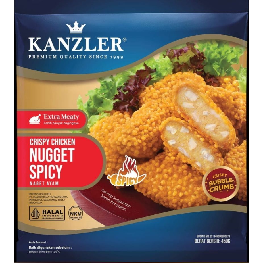 

Kanzler Crispy Chicken Nugget Spicy 450gr