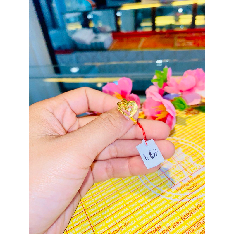 Cincin Emas Wanita Asli 16K(karat)/Cap700