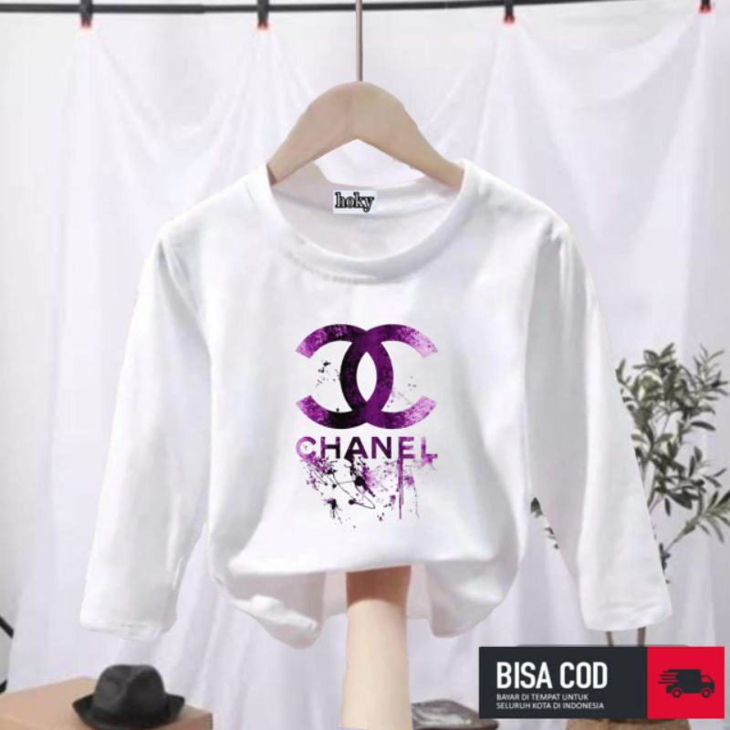 Kaos lengan panjang ank2 unisex 2-10thn C-NL