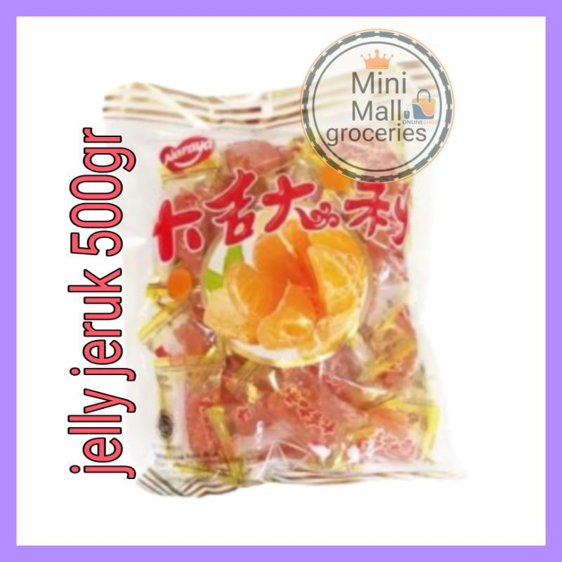 

naraya jelly jeruk mandarin orange halal 500gr / permen jelly
