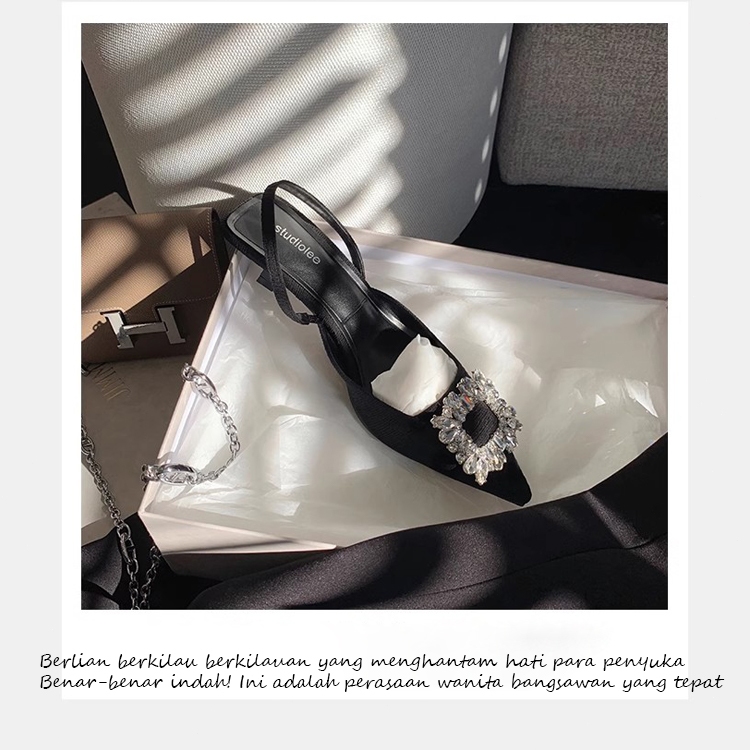 Big Promo Sepatu Pesta Wanita Heels 4Cm Import-Diamond Heels-Sepatu Heels Wanita- Platform Heels