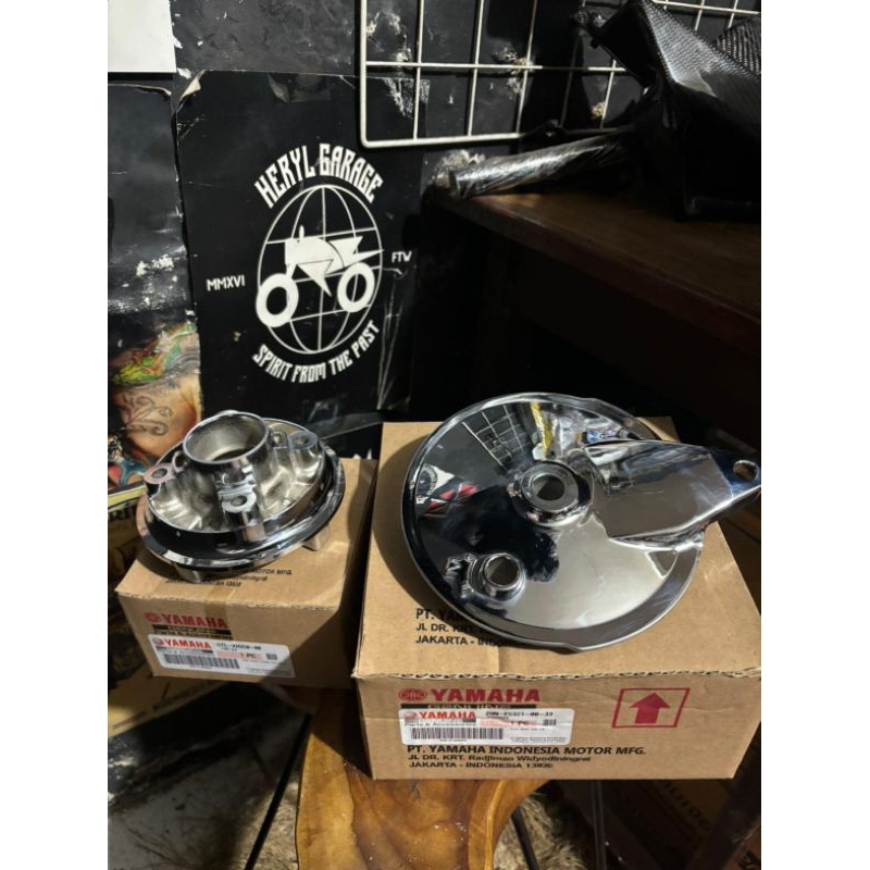 NAP DUDUKAN GEAR ORIGINAL ASLI YAMAHA RX KING F1ZR ALFA DLL PNP UNIVERSAL CHROME