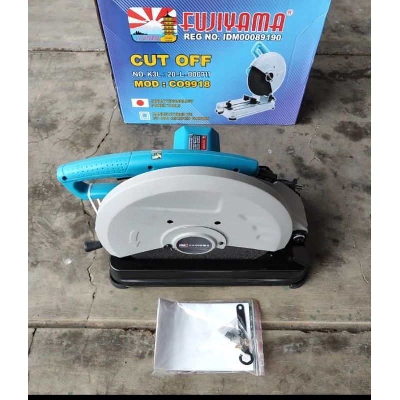 MESIN PEMOTONG BESI CUT OFF 14 INC FUJIYAMA  / gerinda duduk FUJIYAMA / cut off cutting wheel fujiya