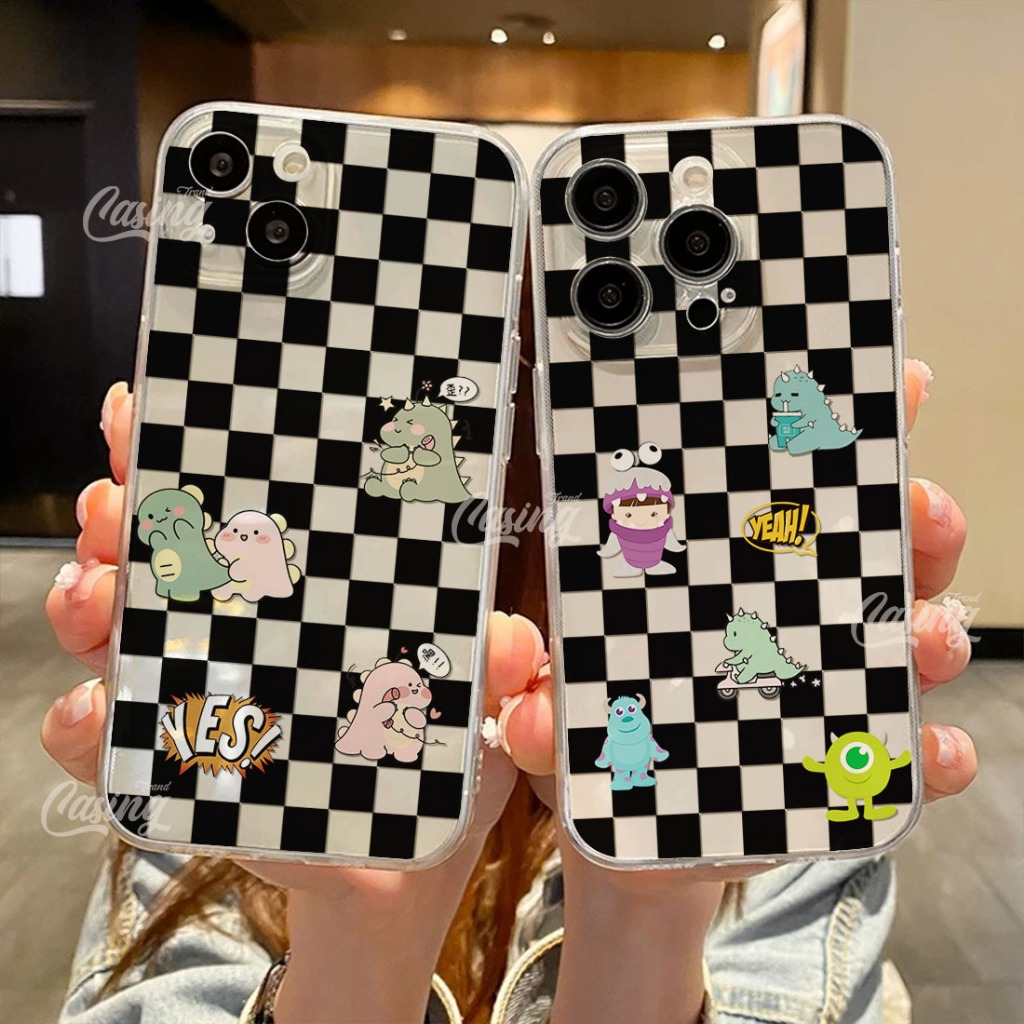 Case Clear Ready For Samsung A15 A25 A35 A55 A53 A02s A05s A05 Casing Bening Dino - KT10