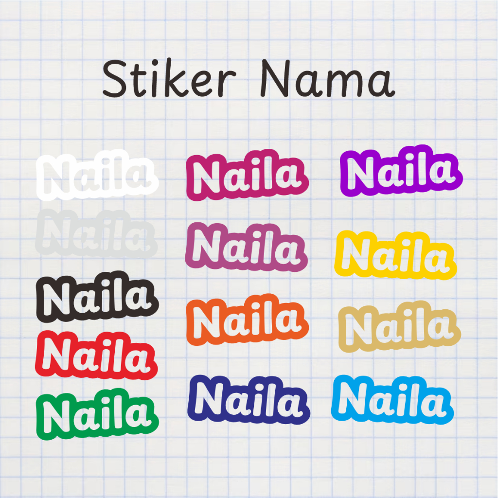 

Titipprint Cutting Sticker Label Nama Custom