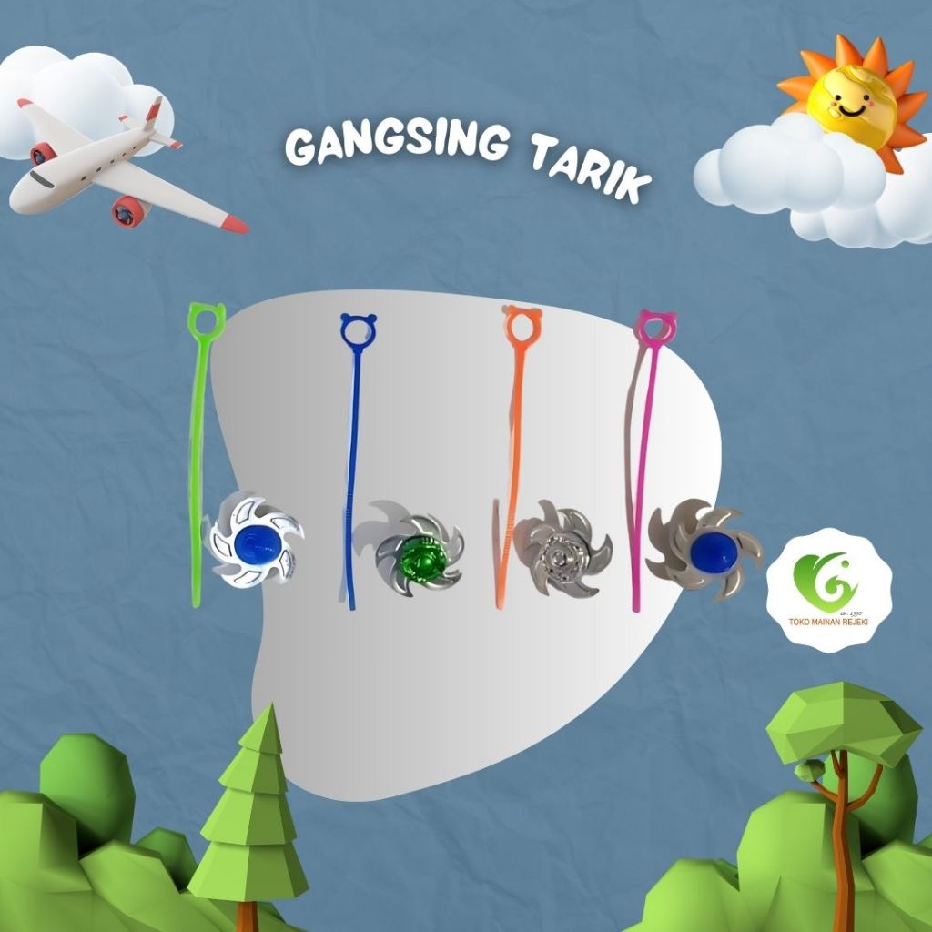 Isi 25 pcs Gangsing Tarik Besi / BeyBlade diameter 5 cm mainan anak jadul jaman dulu edukatif viral 