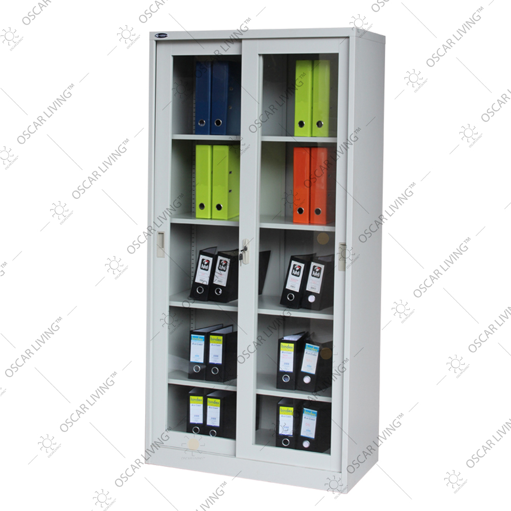 LUNAR Lemari Arsip SLG Besi Lemari Penyimpanan Pintu Sliding [Khusus Jabodetabek]