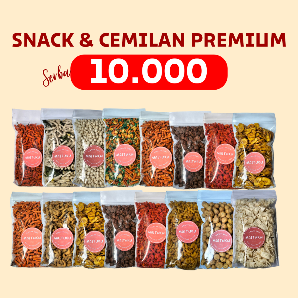 

[MAITUKU SNACKS] Aneka Snack Serba 10rb Bebas Pilih / Cemilan Camilan Makanan Ringan Murah 10rb