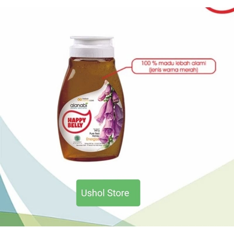 

Madu herbal Alanabi happy belly pure red honey (energize) 300 gram