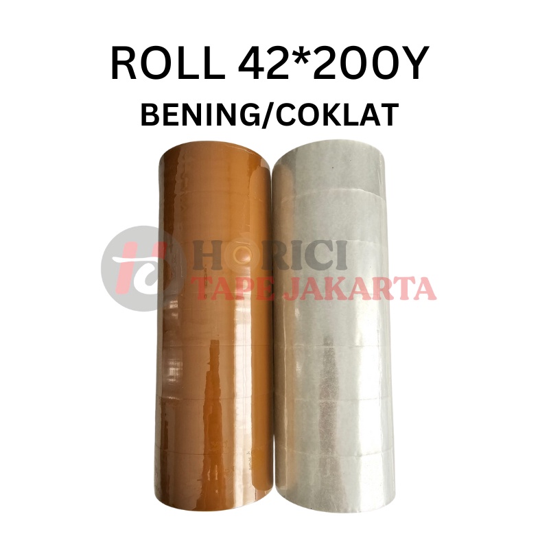 

1 ROLL ISI 7 PCS HORICI LAKBAN OPP BENING COKLAT 2 INCH 42MM x 2 Yard ISOLASI BENING COKLAT TERMURAH b N6B5