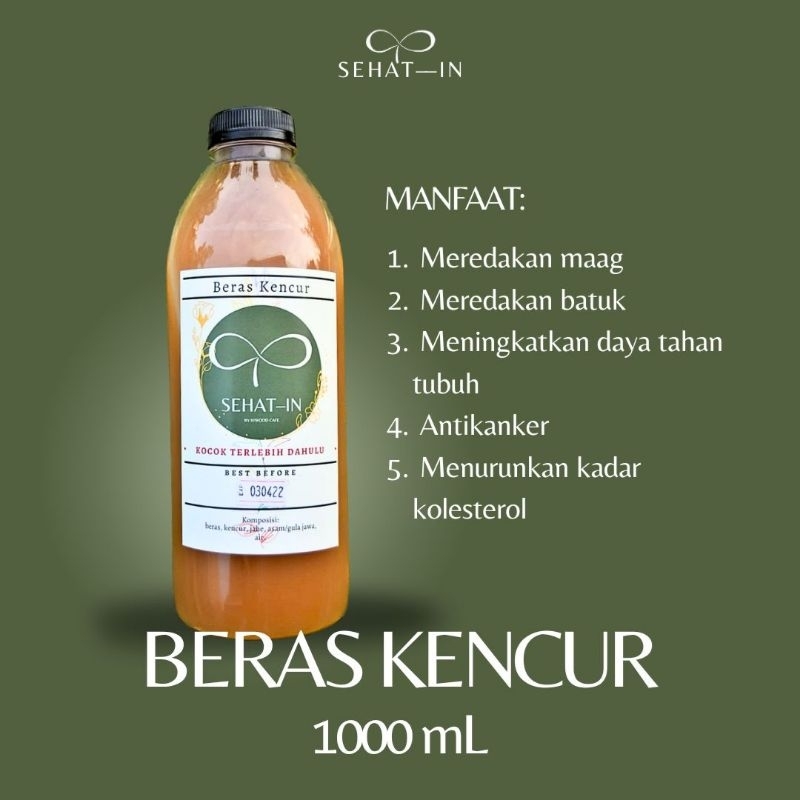 

JAMU TRADISIONAL BERAS KENCUR HERBAL ALAMI 1L