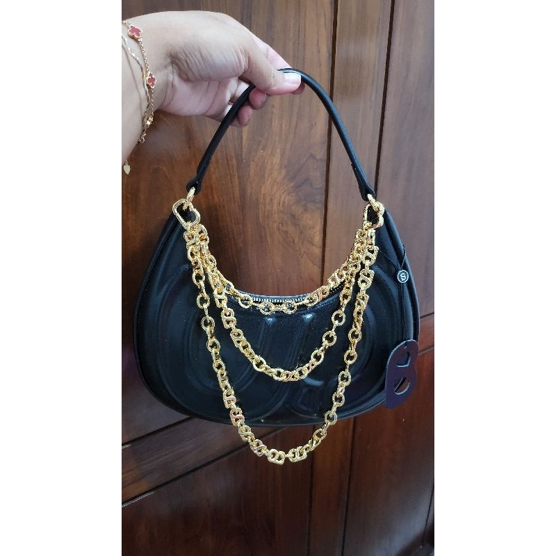 PL tas wanita BUTTONSCARVES Mindy Bag - Black