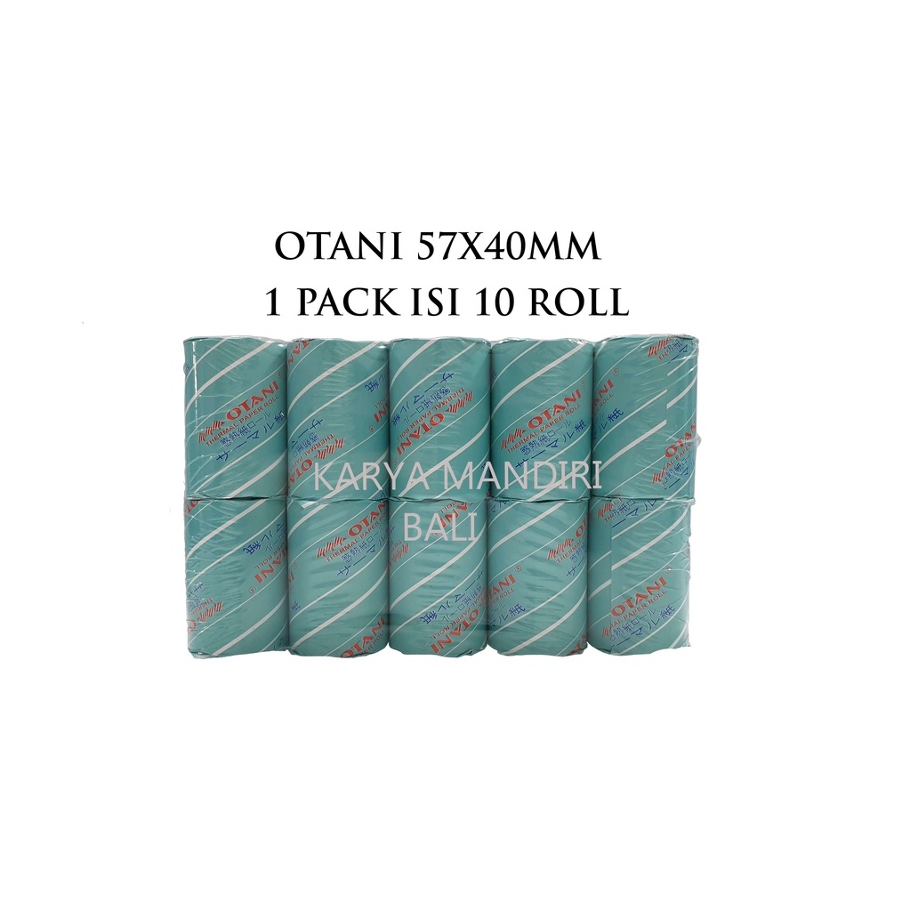 

KODE R12R Kertas Thermal Register Paper Roll Otani 57 x 4 mm 57x4 Core 13 Struk Kasir