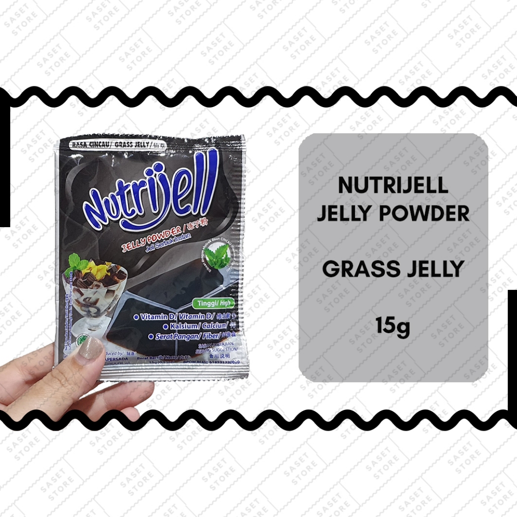 

Nutrijell Cincau 15g Sachet Jeli Serbuk Instant Grass Jelly Powder