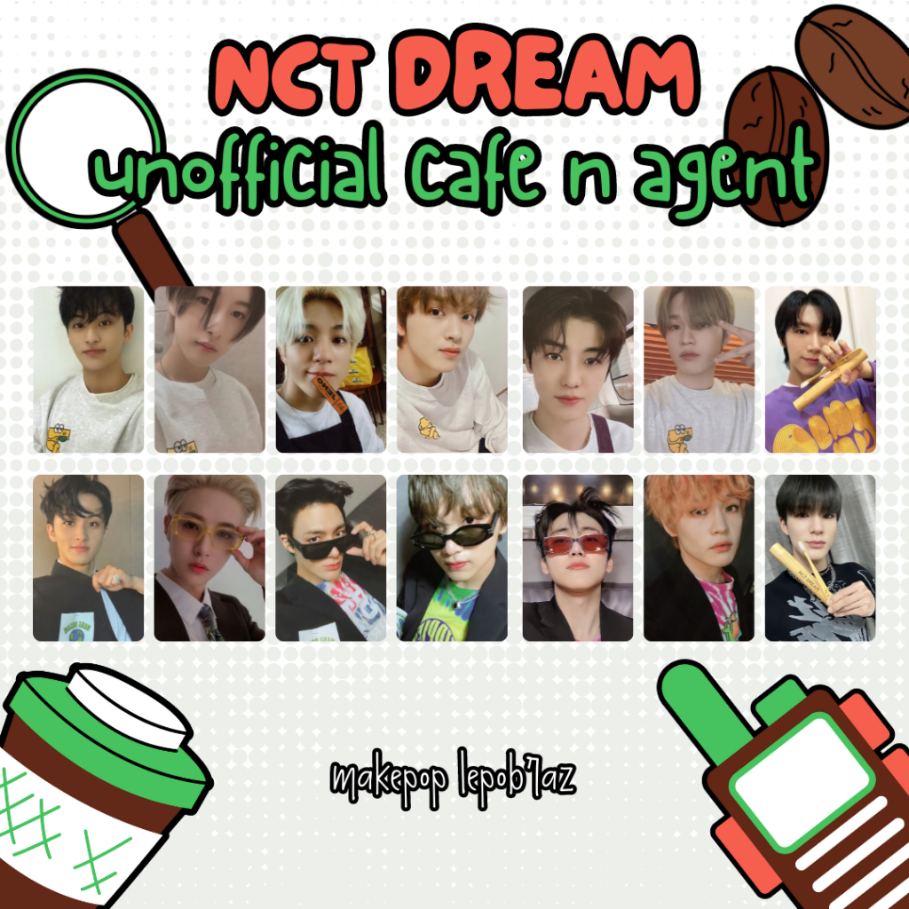 [PC ALBUM REPLIKA] NCT DREAM AGENT CAFE NCT DREAM JENO AGENT JAEMIN AGENT MARK AGENT
