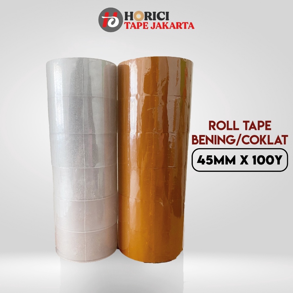 

1 ROLL ISI 6 PCS HORICI LAKBAN OPP BENING COKLAT 2 INCH 45MM x 1 Yard ISOLASI BENING COKLAT TERMURAH r K1E2