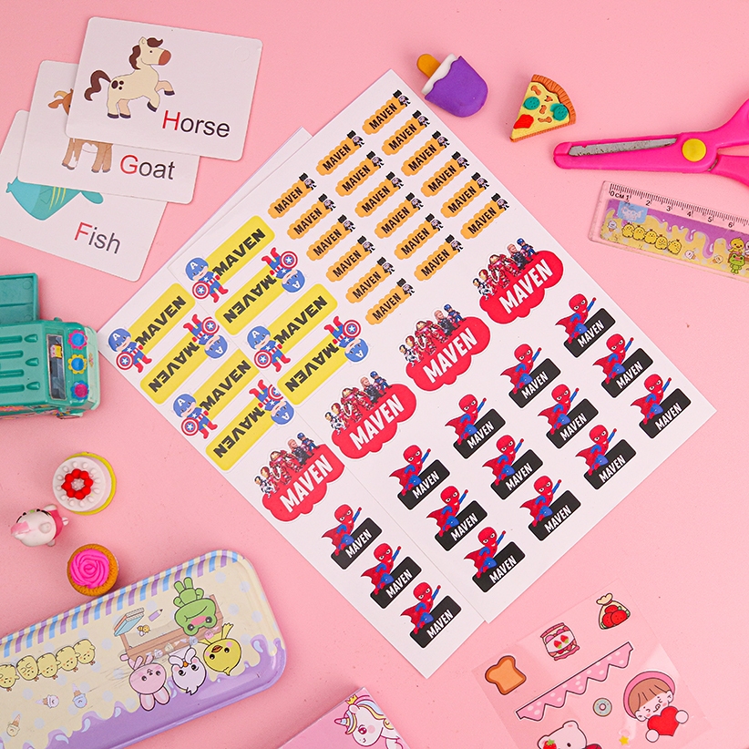 

STIKER NAMA LUCU (PART 2 = SN 51-100) CUSTOM NAMA WATERPROOF ISI BANYAK 70-80 PCS / STIKER LABEL NAMA / STIKER NAMA / STIKER BUKU / STIKER VYNIL LABEL NAMA / ANIT AIR / ANTI MINYAK