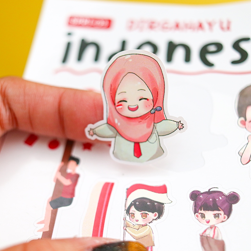 

Stiker Pack Lucu Tema HUT RI Vynil/ Ulang Tahun Indonesi / DIRGAHAYU INDONESIA | Stiker Tahan Air | Stiker tahan Cuaca | Stiker estetik | Stiker Murah / Sticker Pack / Indonesia / Dirgahayu /Lomba / Balap Karung / Makan Kerupuk / Jakarta