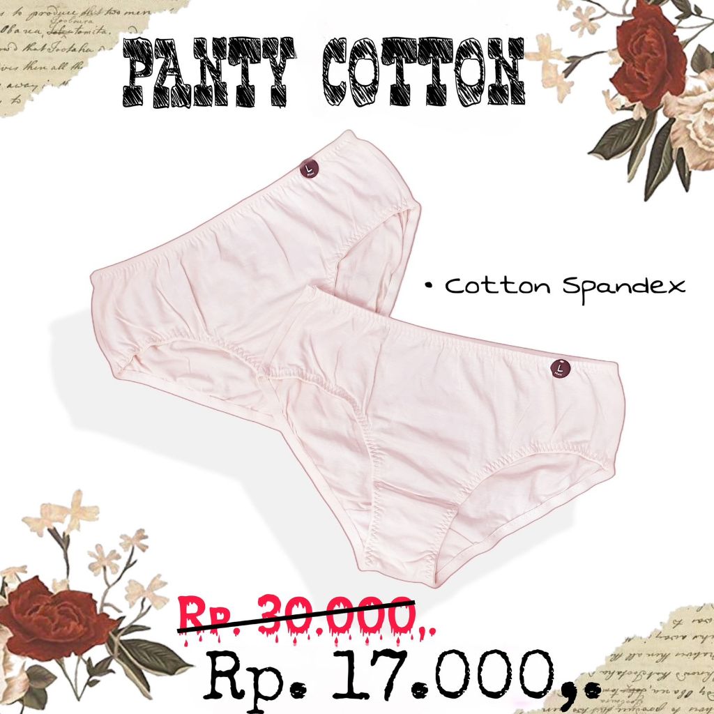 PANTY/CELANA DALAM/CD COTTON SPANDEX BRAND ST.YVES ORIGINAL 100% HI LEG