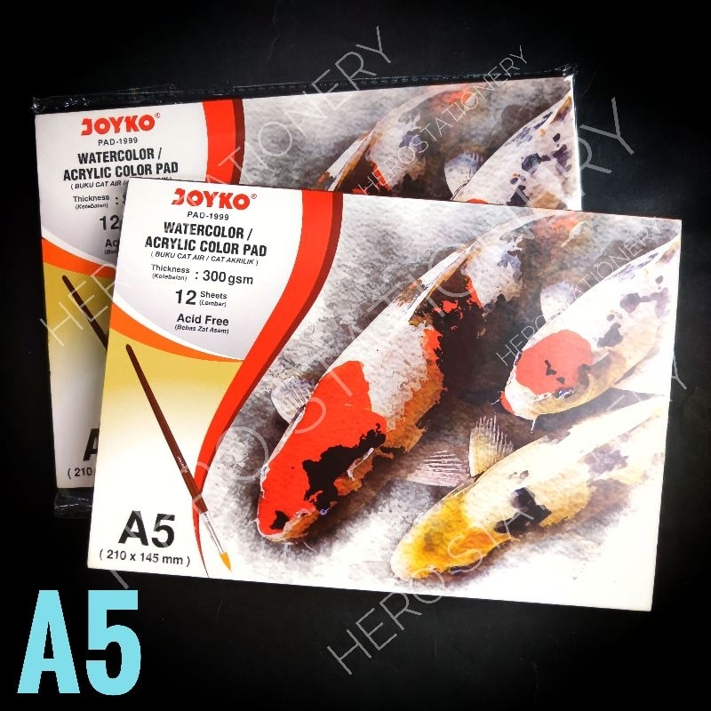 

Buku cat air akrilik watercolor acrylic color pad joyko A5 PAD-1999