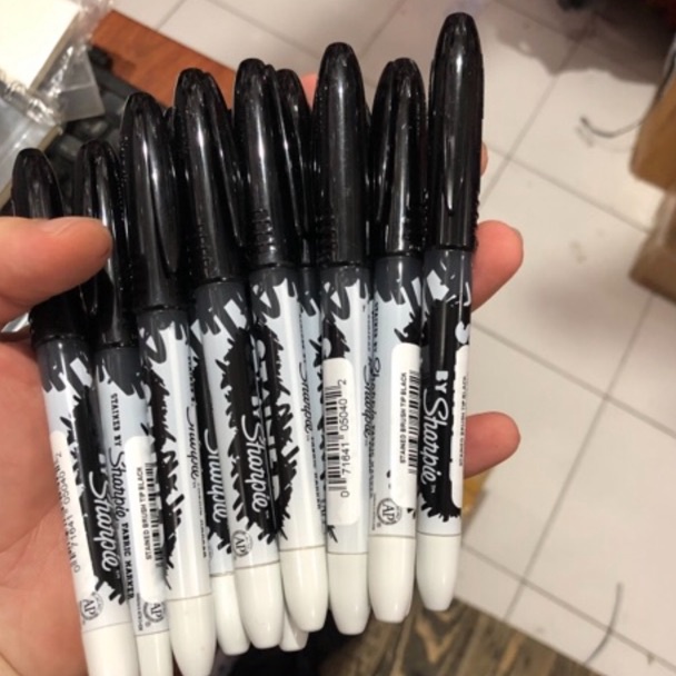 

sharpie stained hitam penebal crayon mei 223 import usa satuan a W8W8