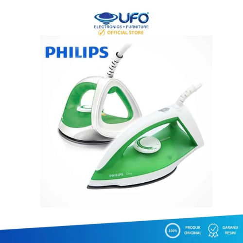 PHILIPS Dry Iron GC 122/77 Hijau / Setrika Listrik Philips GC122/77 / Setrika