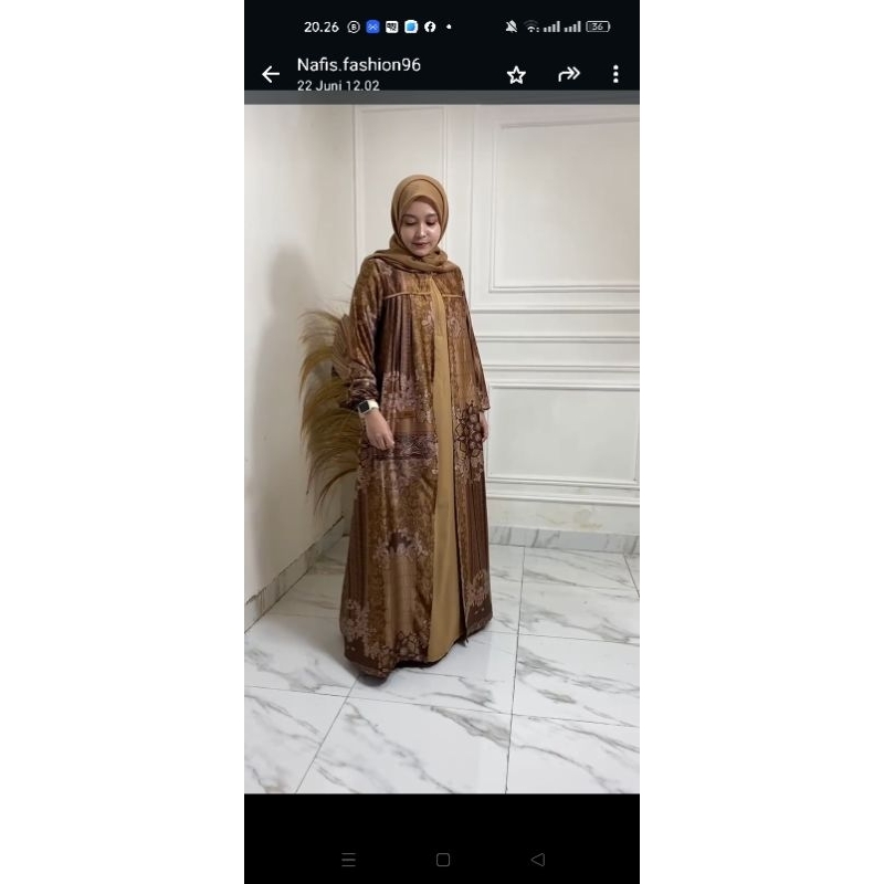 TERBARU NAFIS FASHION TWILL ROMPI NAFIS DRESS ROMPI CERUTY GAMIS NAFIS