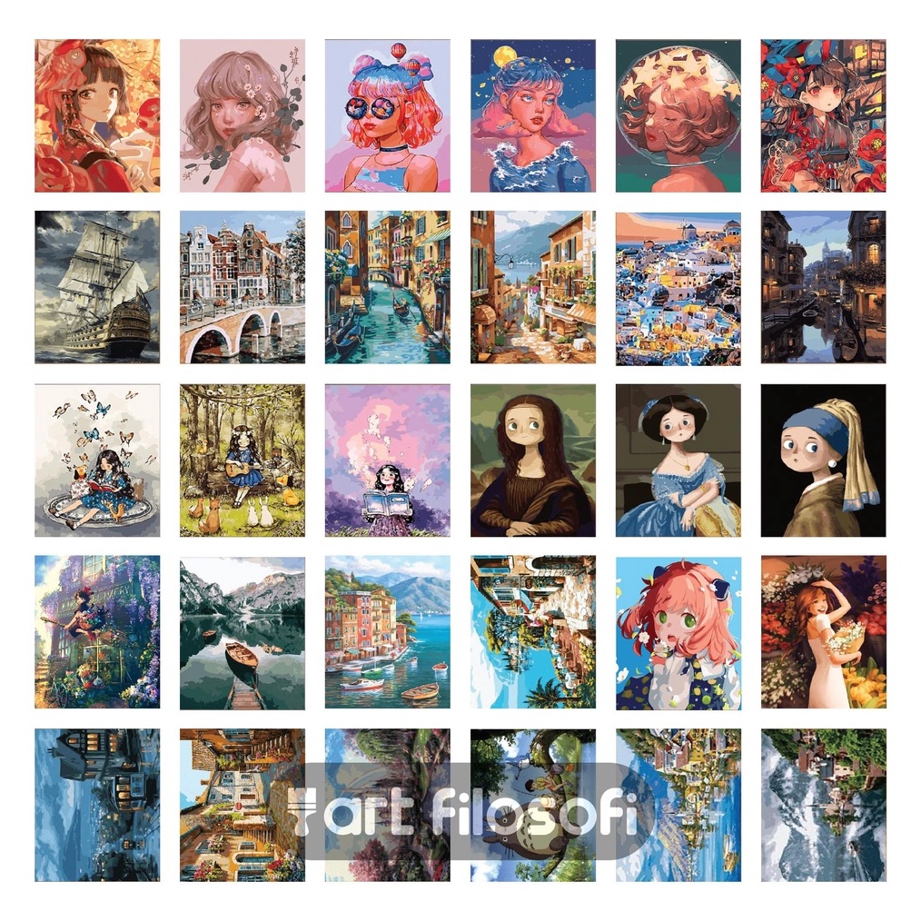 

Paint By Number 4x5cm DIY Kit i J6W4