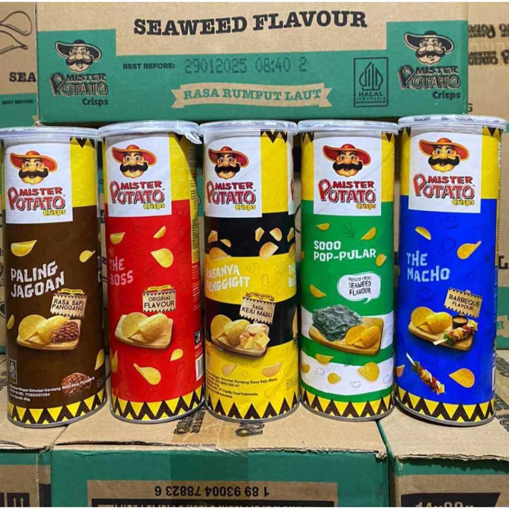 

Mister Potato 5 varian rasa/ 1 dus isi 14 pcs